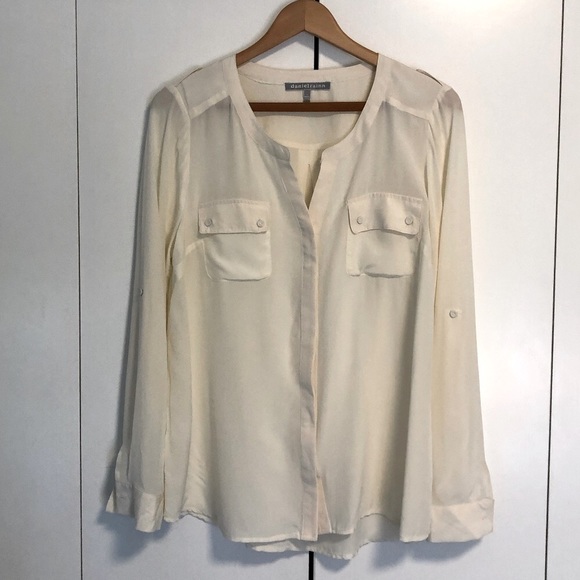 SOLD danielrainn elegant silk blouse - Picture 1 of 11